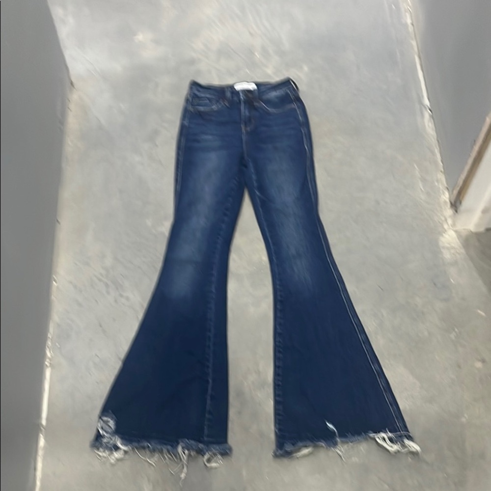 Women's Blue Flared Jeans